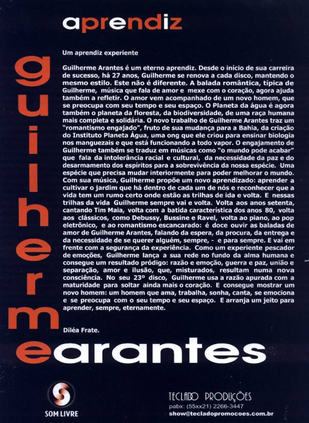 Release "Aprendiz" - Dila Frate